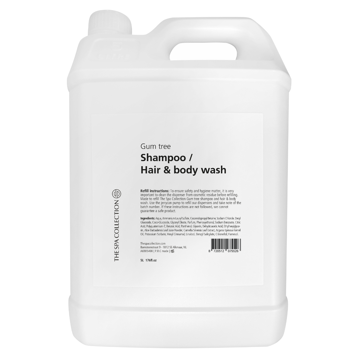 Green tea shampoo/hair & body wash - 5 liter jerrycan