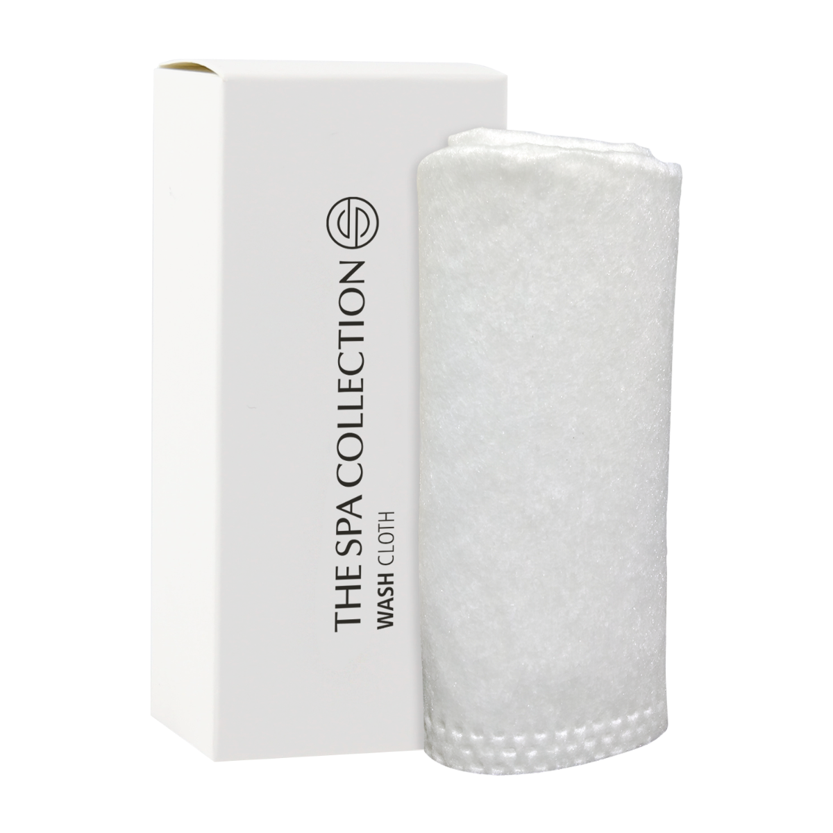 Washcloth in white paper box - The Spa Collection