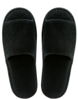 Bathslipper open toe black - Packed in paper band (Box of 100 pieces)