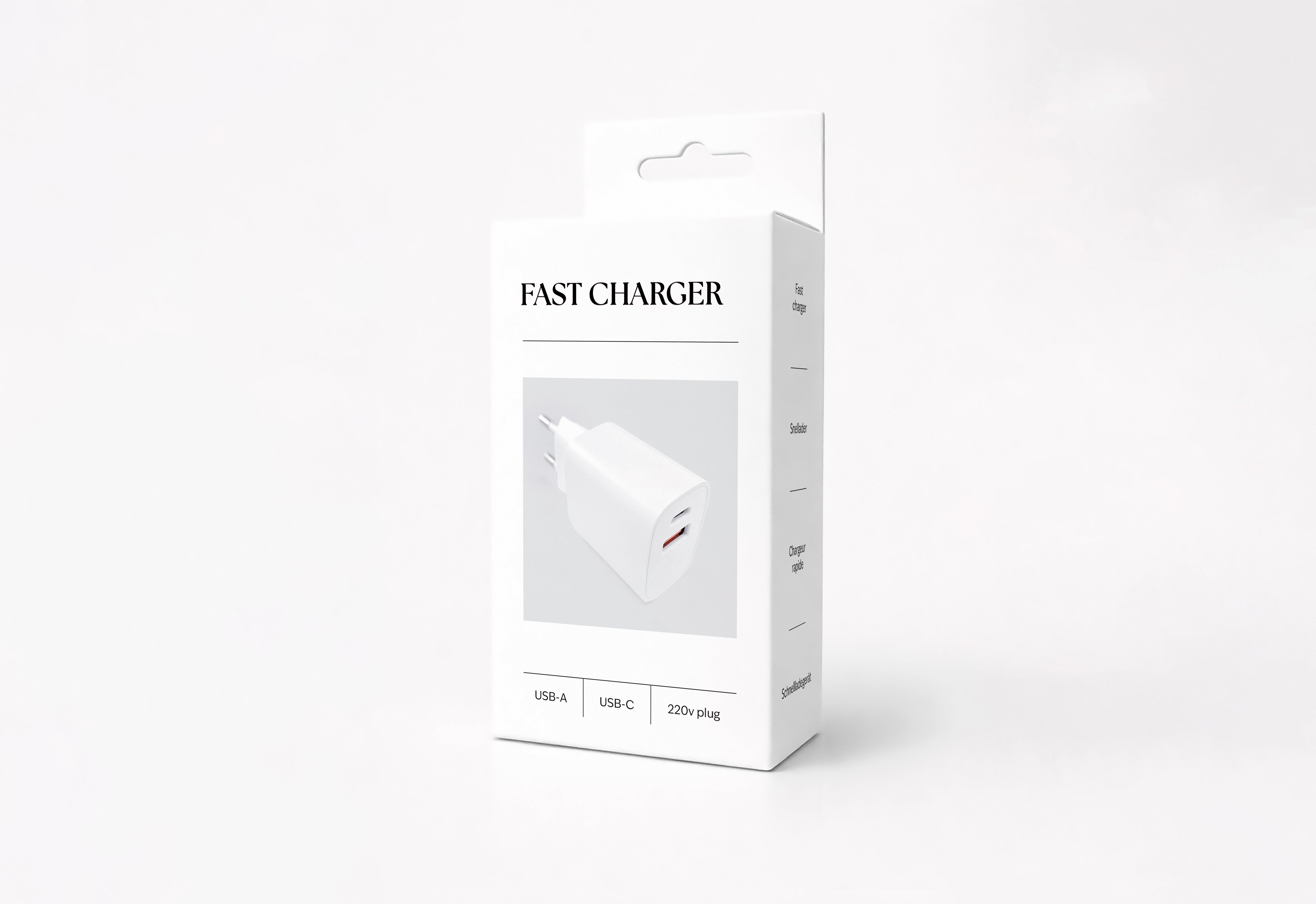 Fast charger | white label (Box of 25 pieces)