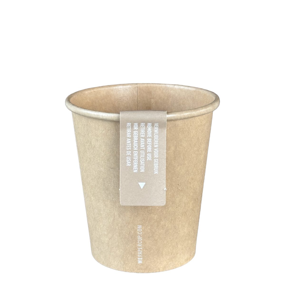 Kraft paper cup brown - Single packed - Plastic free (576x)