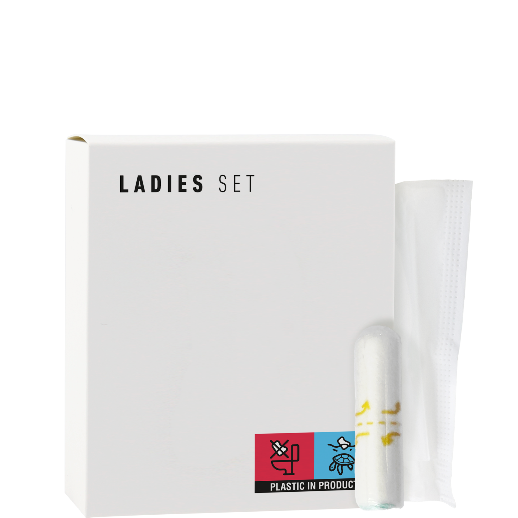 Ladies set tampon and sanitary napkin