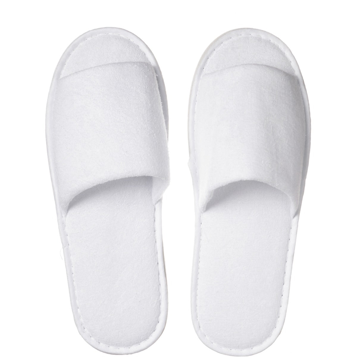 White open toe - Bath slipper in paper band